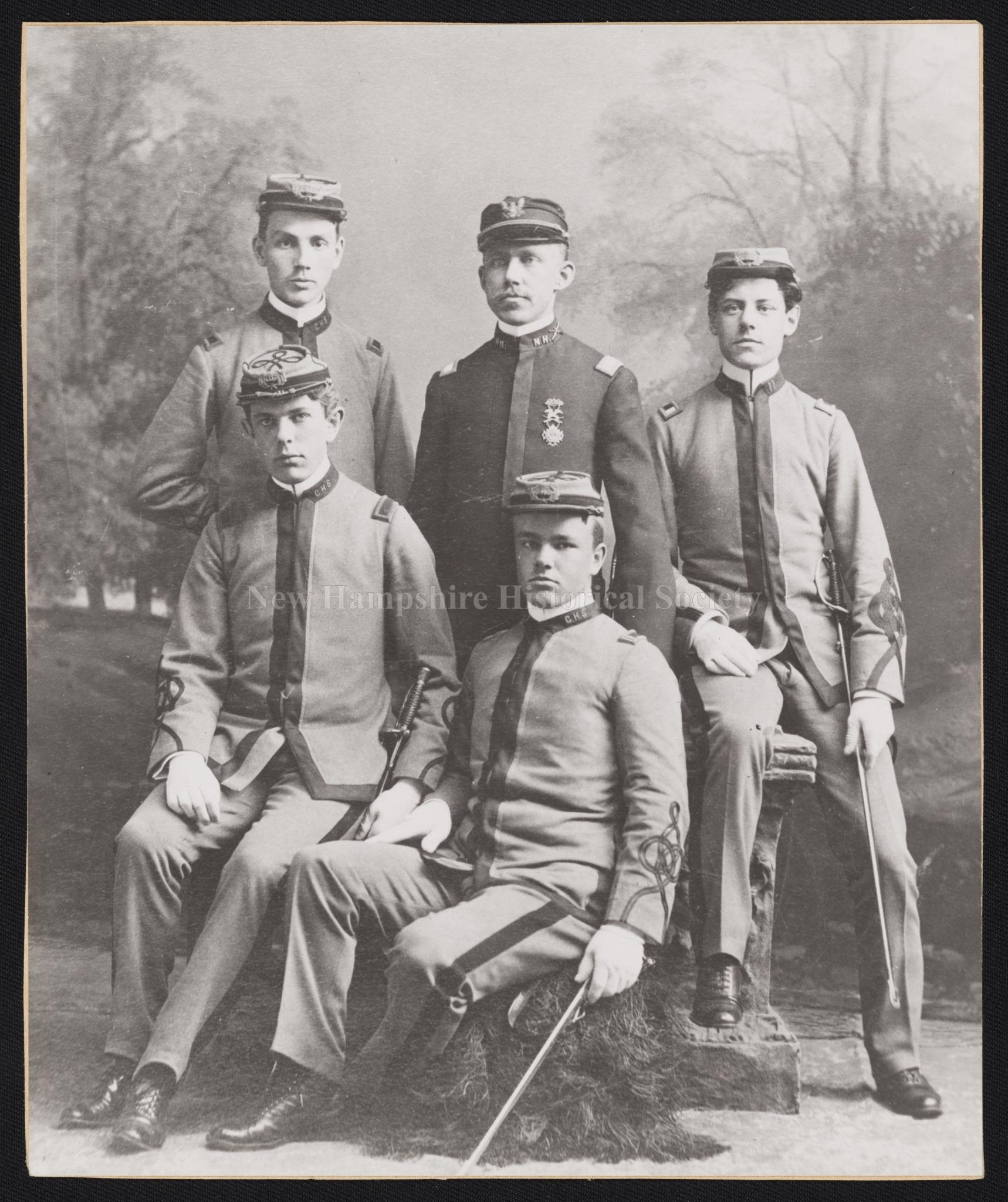 New Hampshire Historical Society - Officers High School Cadets, 1900 -  Officers High School Cadets, 1900