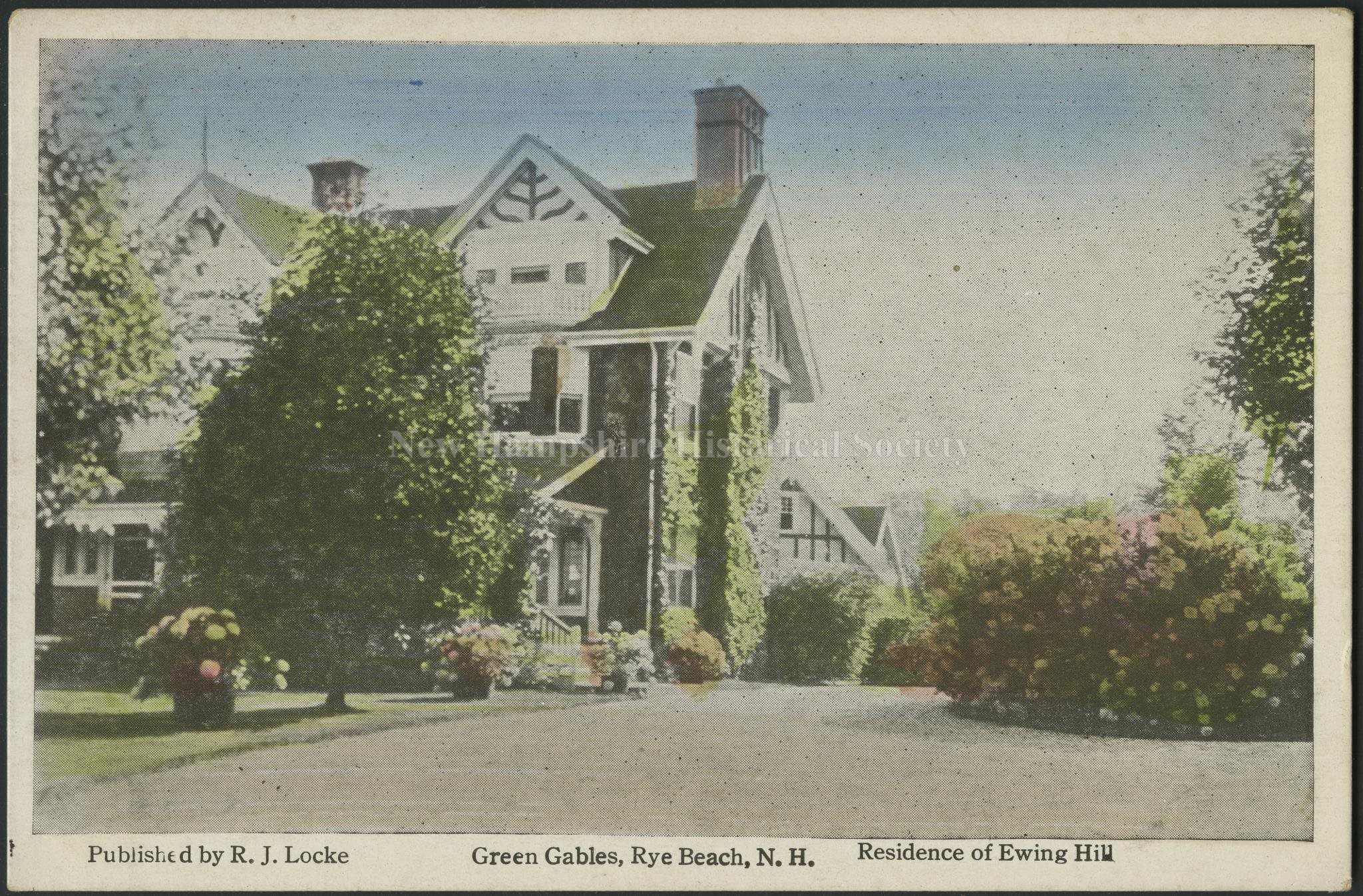 New Hampshire Historical Society Green Gables Rye Beach N H